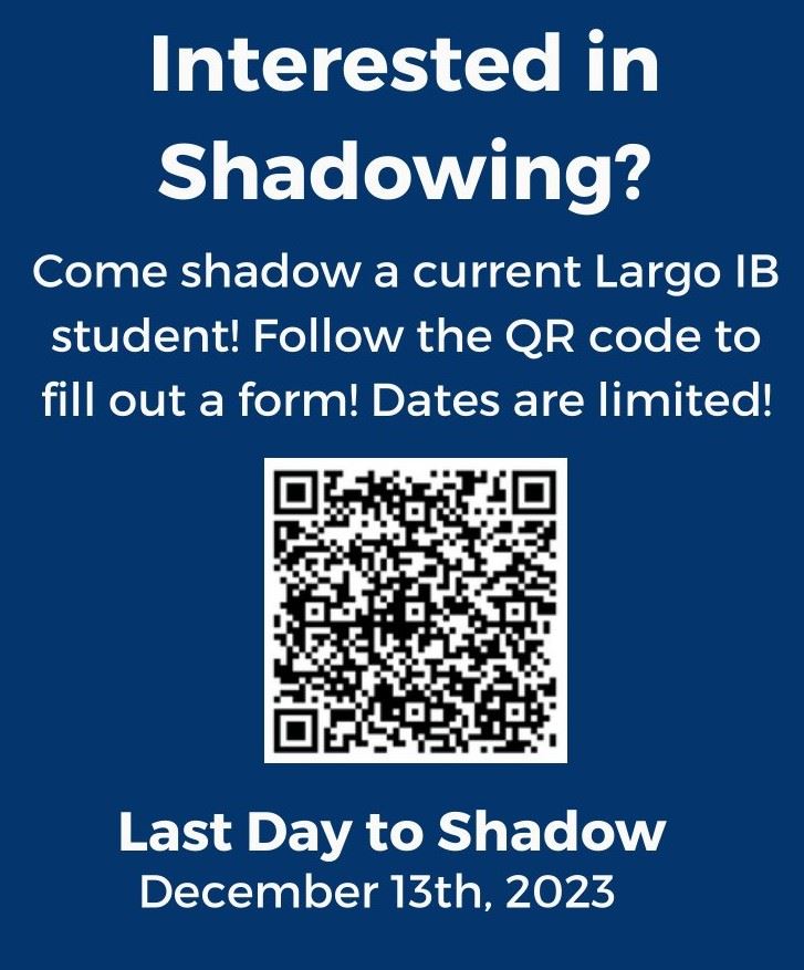  Scan here for info on LHS IB Program